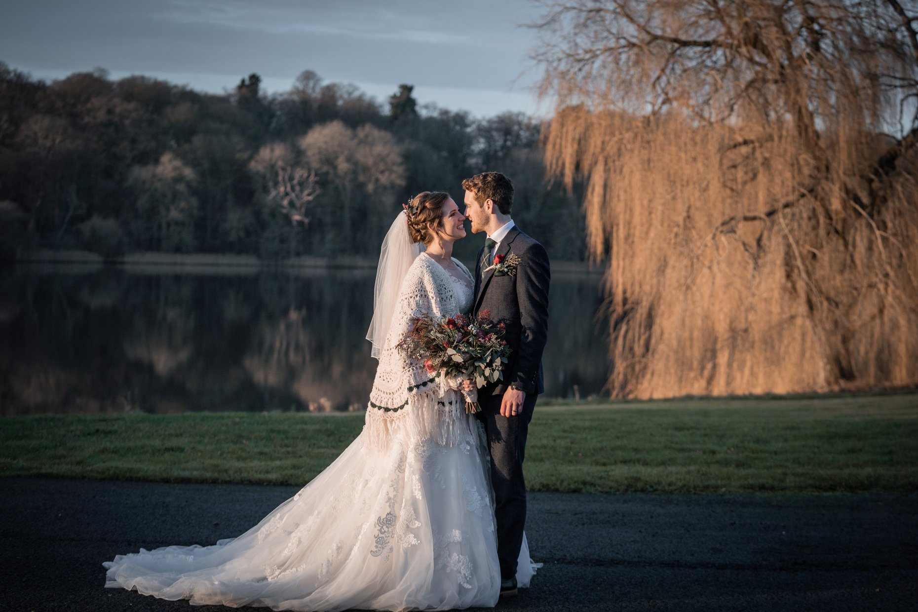 Outdoor winter weddings at Combermere Abbey