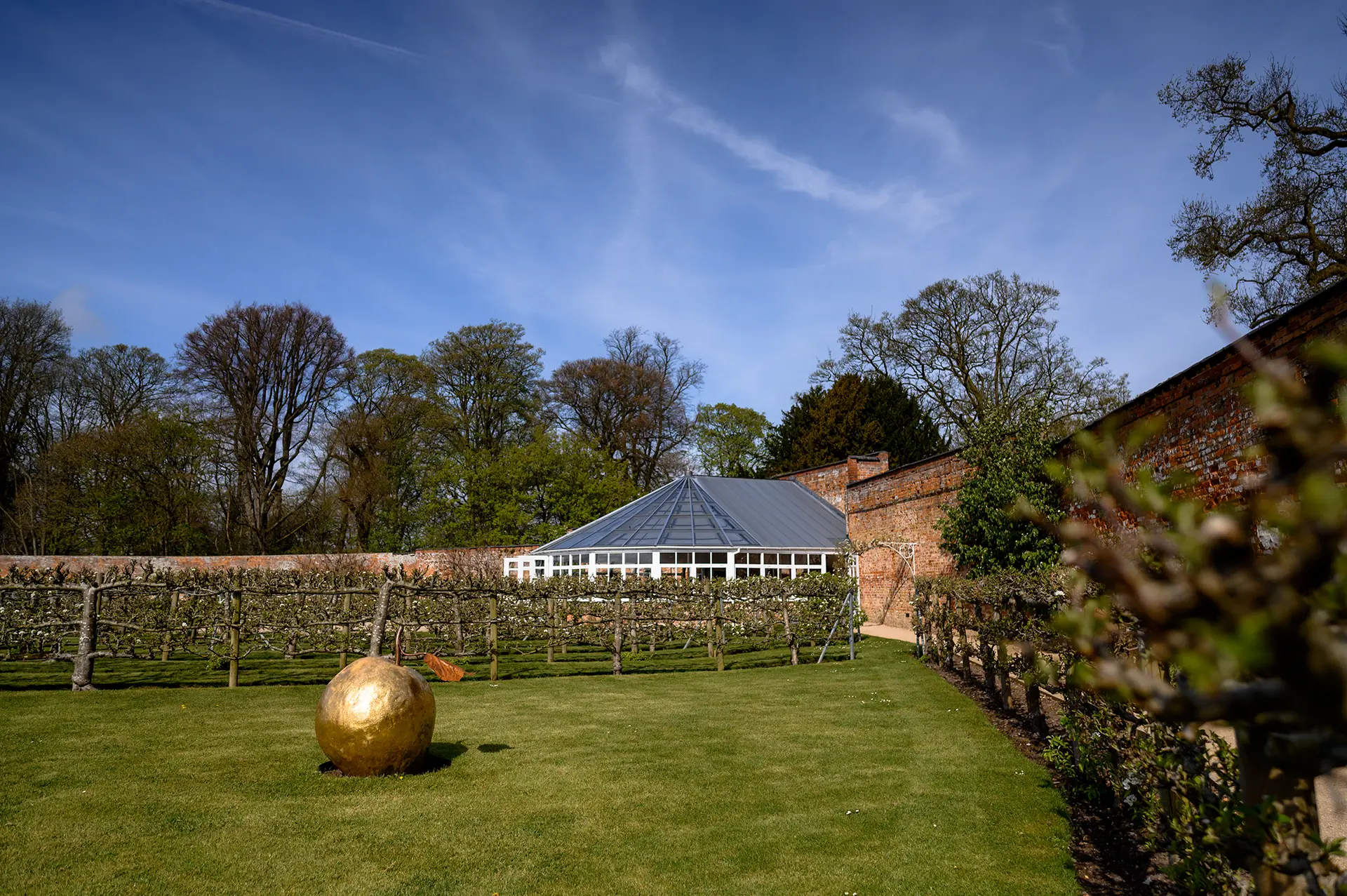 Combermere Abbey venue gardens in spring