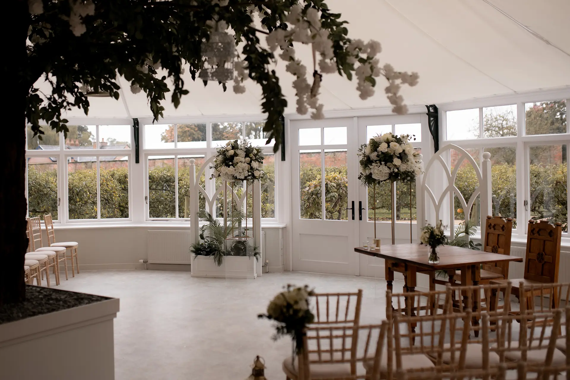 Combermere Abbey glasshouse ceremony