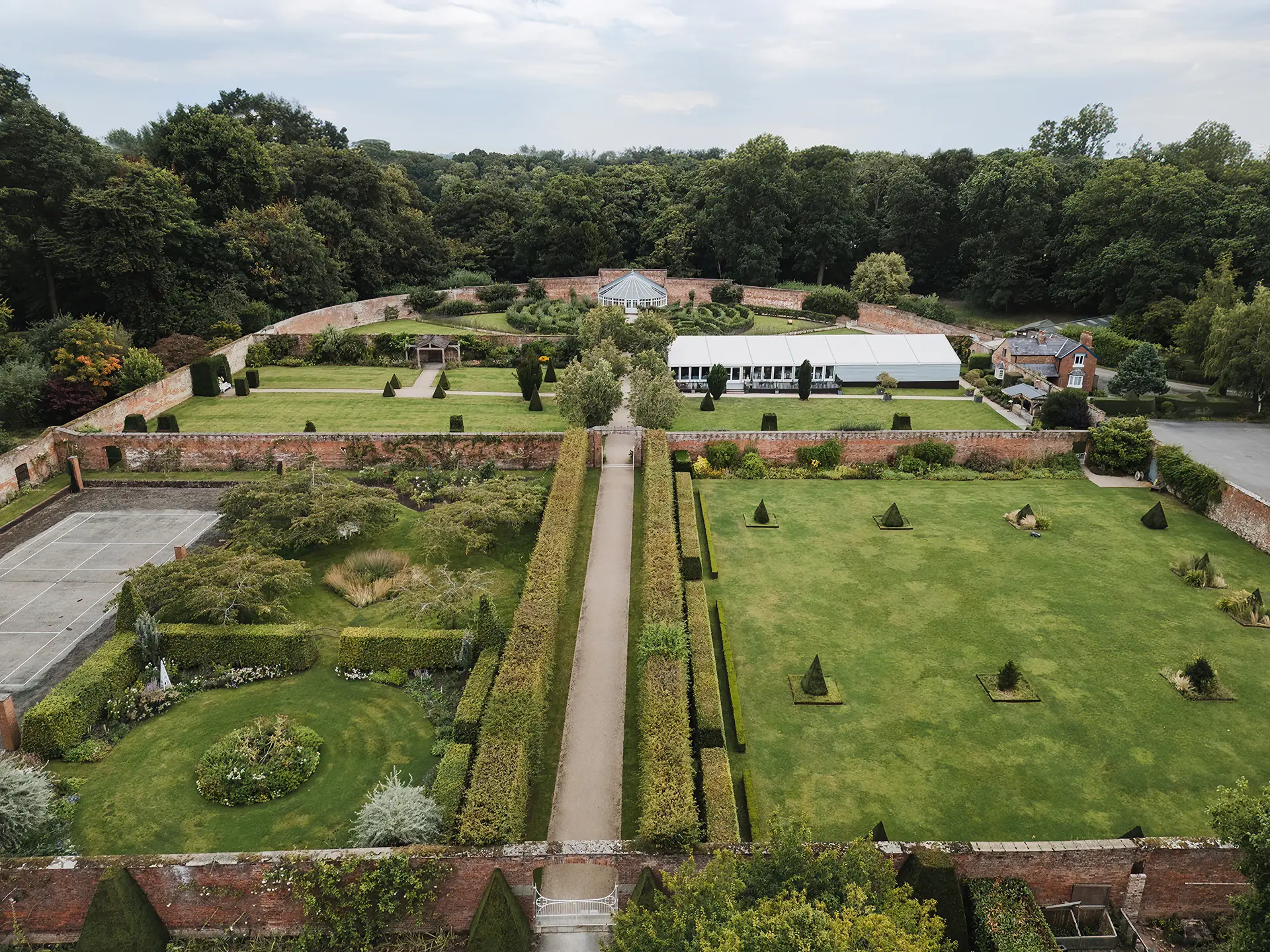 Combermere Abbey Estate drone photography