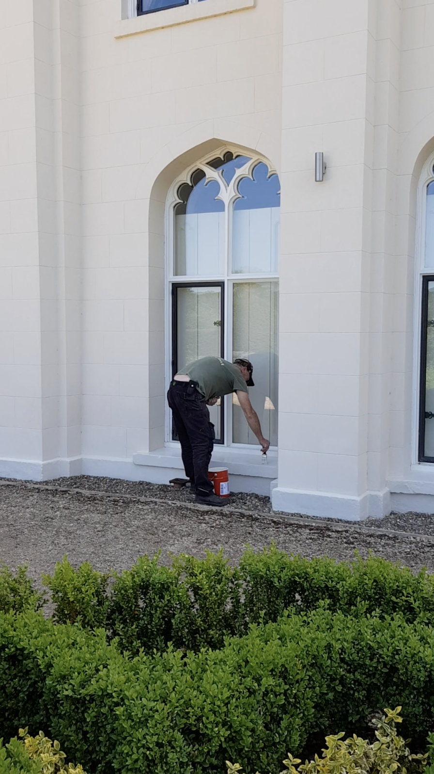 Painting the North Wing at Combermere Abbey