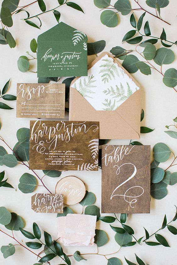 Eco-friendly wedding invites