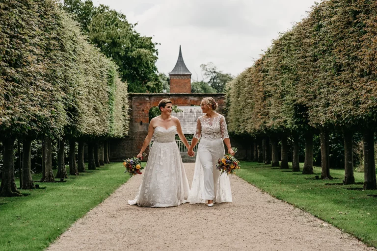 Combermere Abbey brides garden