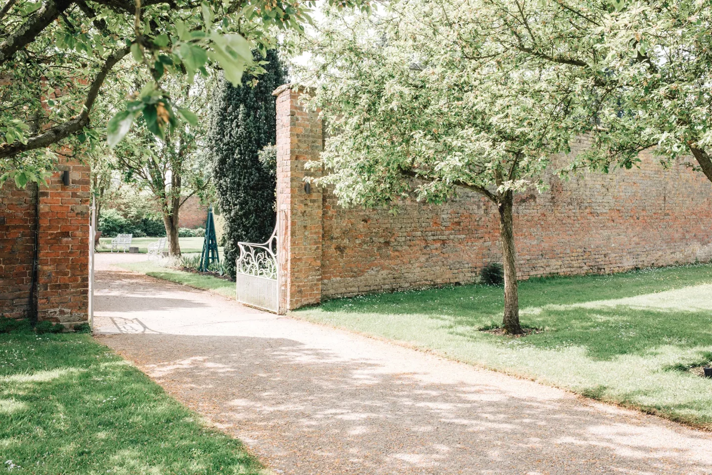 Combermere Abbey gardens in spring