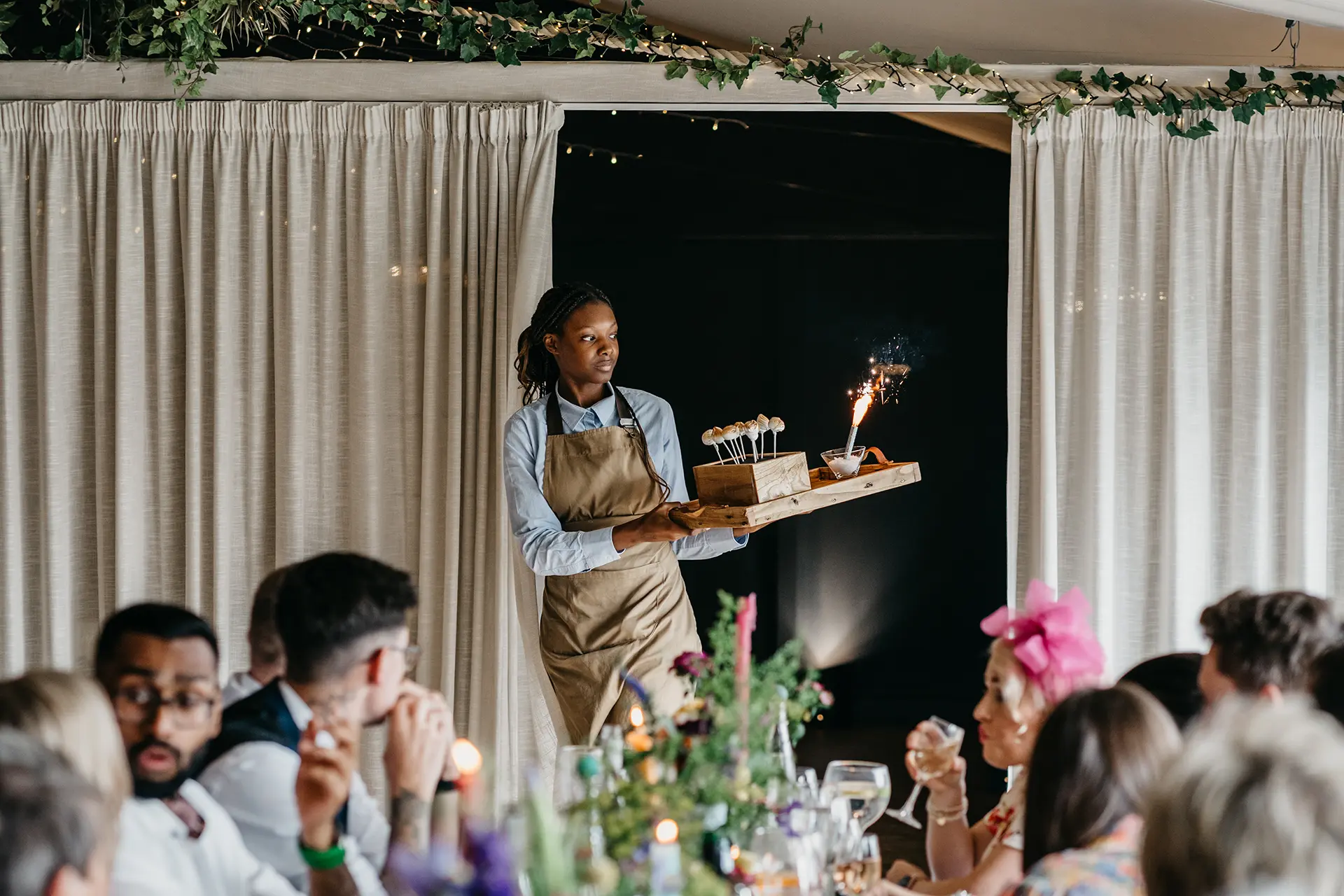 Combermere Abbey wedding breakfast surprise course