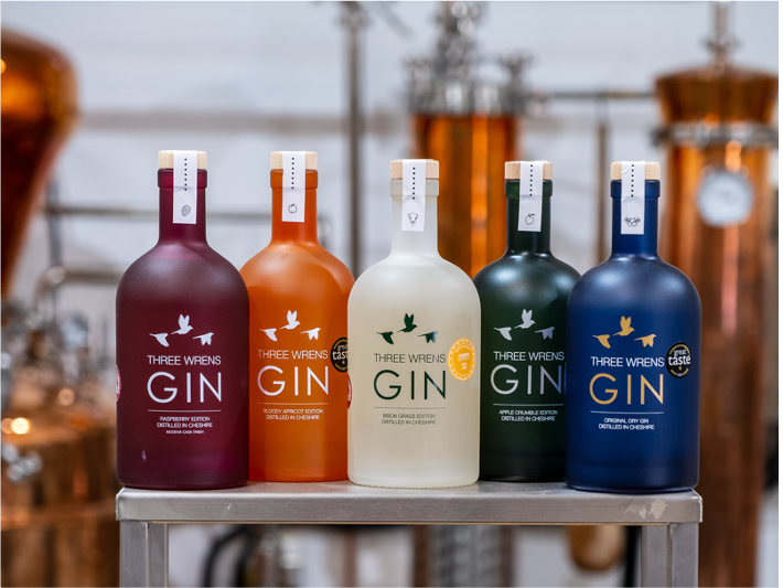 three wrens gin distillery cheshire