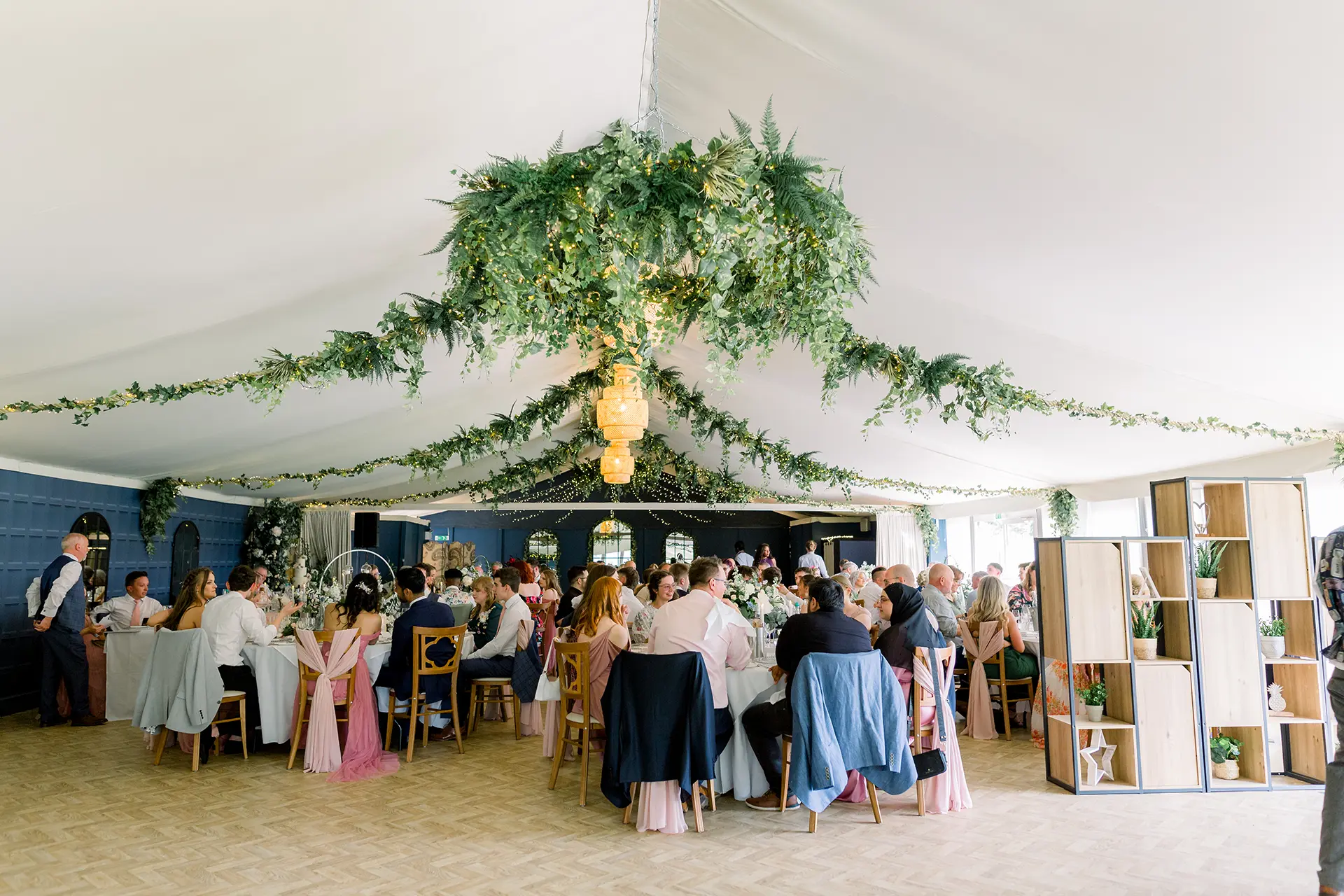 Combermere Abbey pavilion wedding breakfast