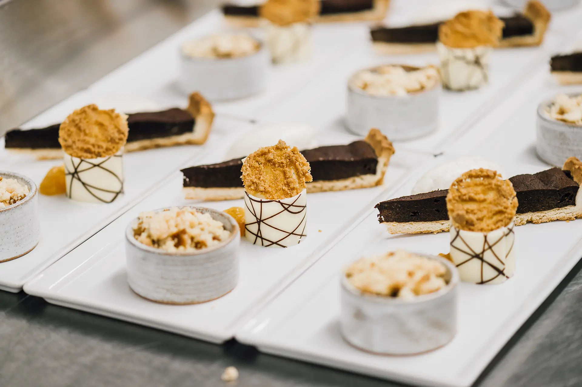 Combermere Abbey wedding menu dessert