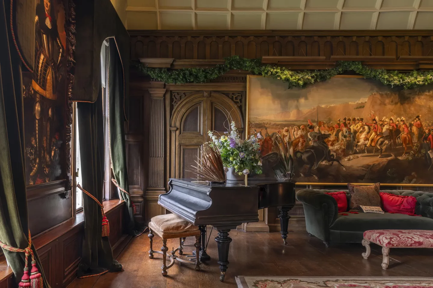 combermere abbey library piano