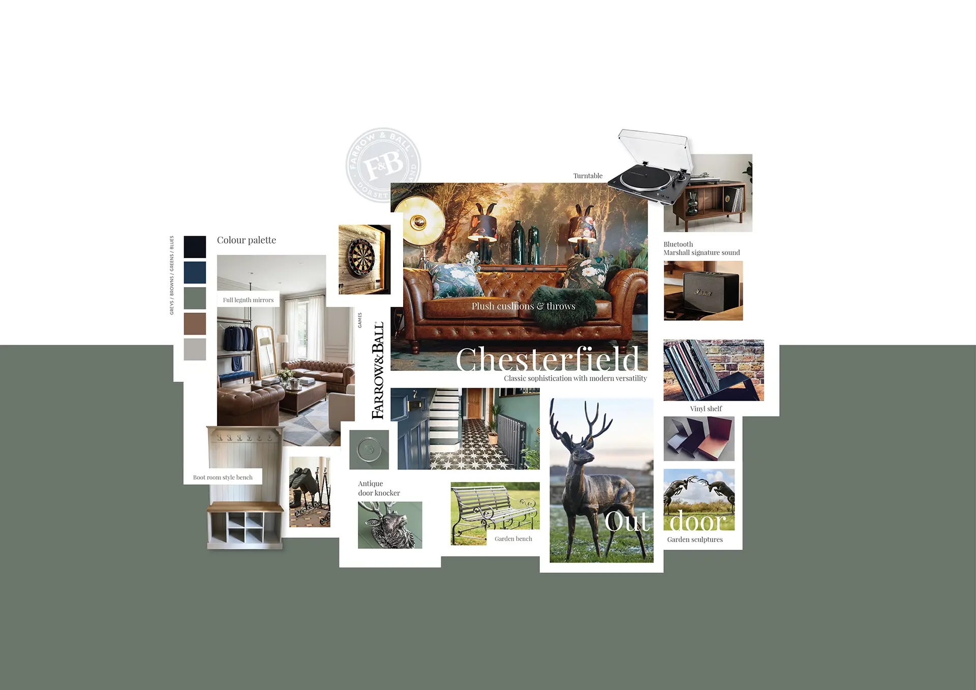 combermere abbey bothy mood board inspo