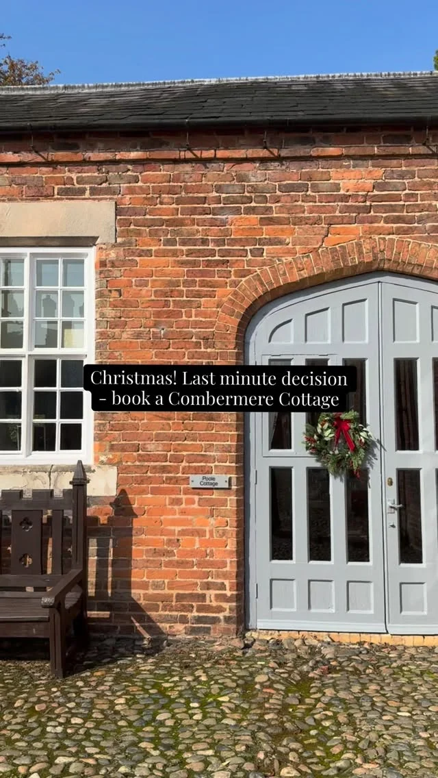 Due to a last minute cancellation we have just one cottage available for Christmas (sleeps 4) for an amazing £900 for 5 nights - so if you are still undecided, just give us a call and book in.

Our festively decorated award winning cottages are the perfect place to retreat for Christmas with family, friends and dogs. Enjoy slow mornings, hearty meals, present unwrapping and let the festive season unfold - no stress just laughter and making great memories.

All our cottages are decorated and a wonderful Christmas hamper of local goodies awaits you.

We welcome dogs with a special Pooch Pack, offer long walks, easy access to great local pubs and restaurants and a chance to make it a home away from home.  All our local market towns have carol services and are lit for the holidays.  Ice-skating and adventure await just around the corner.

Book your last minute Christmas getaway now via the link in bio/below and create memories to take with you for ever.

https://combermereabbey.co.uk/accommodation-offers/
.
.
.
#Christmasgetaway #CheshireCountryside #VisitCheshire #Lastminutestay #ChristmasBreakUK #CosyVibes #DogsAreWelcome #dogfriendlyaccommodation #dogfriendlystays @visitchesterandcheshire