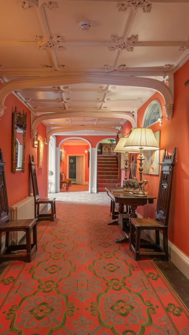 Step back in time at Combermere Abbey, a place where nearly 900 years of history unfold within its walls and across its parkland.

Established as a Cistercian monastery in the 12th century, the Abbey has evolved through the centuries, and today its Gothic exterior shelters a layered story: medieval monastic remains, an elaborate Tudor structure, and 18th- and 19th-century embellishments.

Sarah shares these fascinating details with visitors, including the American Countess, offering a chance to walk in the footsteps of the monks who first called Combermere home. Rather like unwrapping a treasured gift, every corner of the Abbey reveals a chapter in its rich and extraordinary history.

Discover more about Combermere’s fascinating history during one of our Invitation to View Tours in collaboration with Historic Houses: https://combermereabbey.co.uk/abbey-estate-tours/