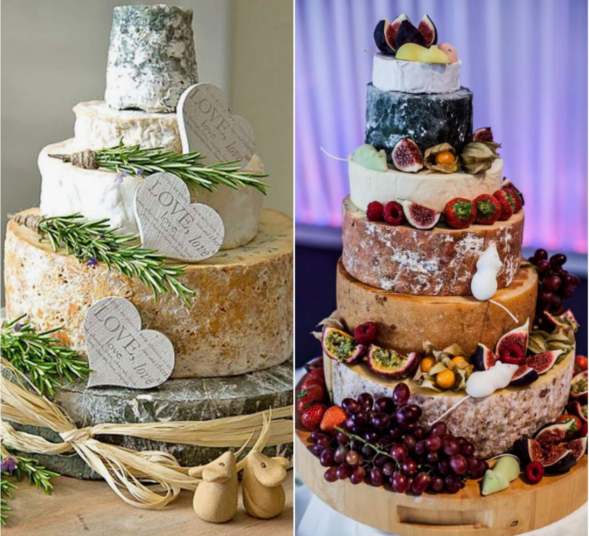 Cheese stack as an alternative to a traditional wedding cake