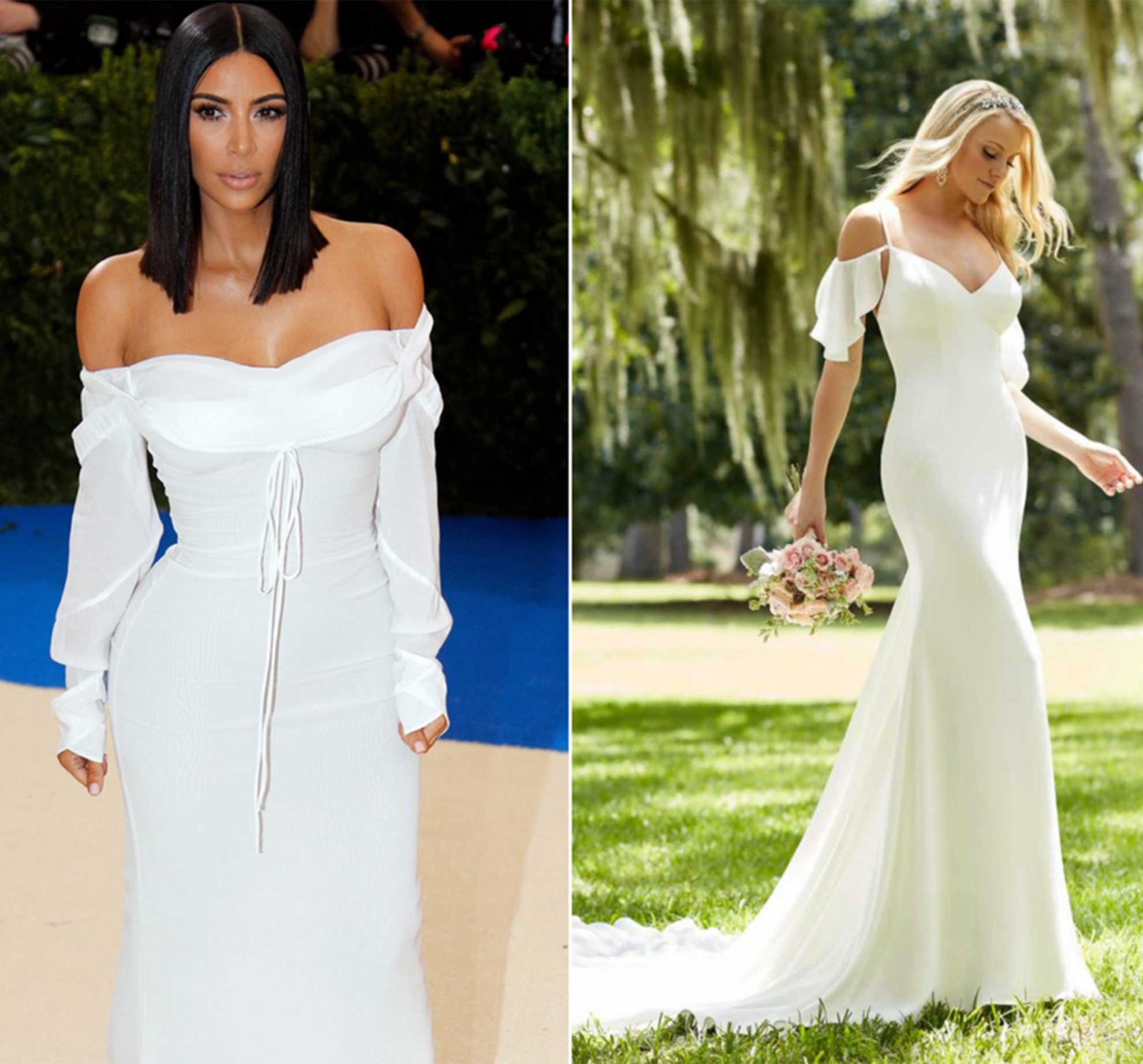 Kim Kardashian’s white Met Gala dress as inspiration for a wedding dress