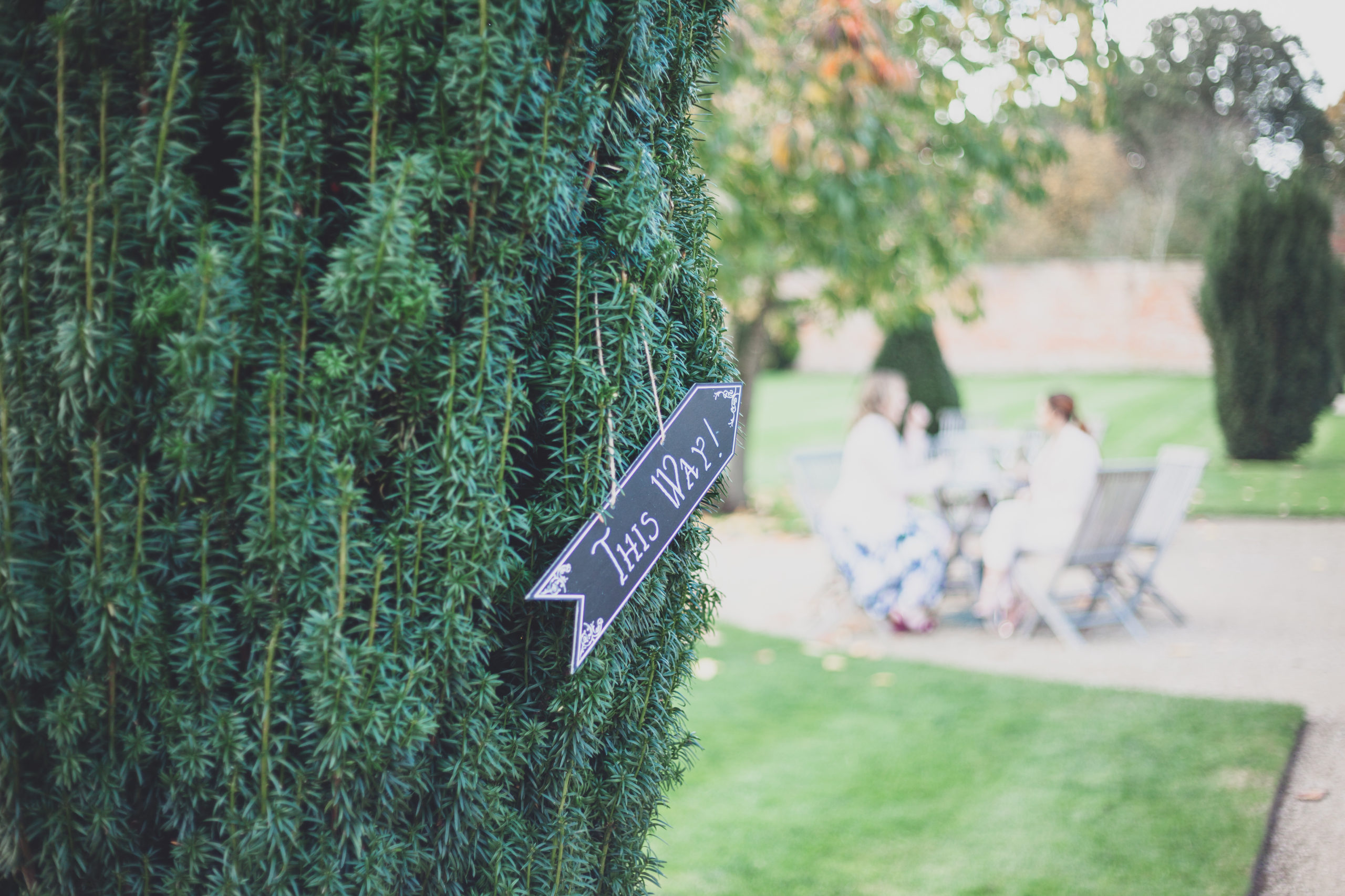 Outdoors wedding decor ideas at Combermere Abbey